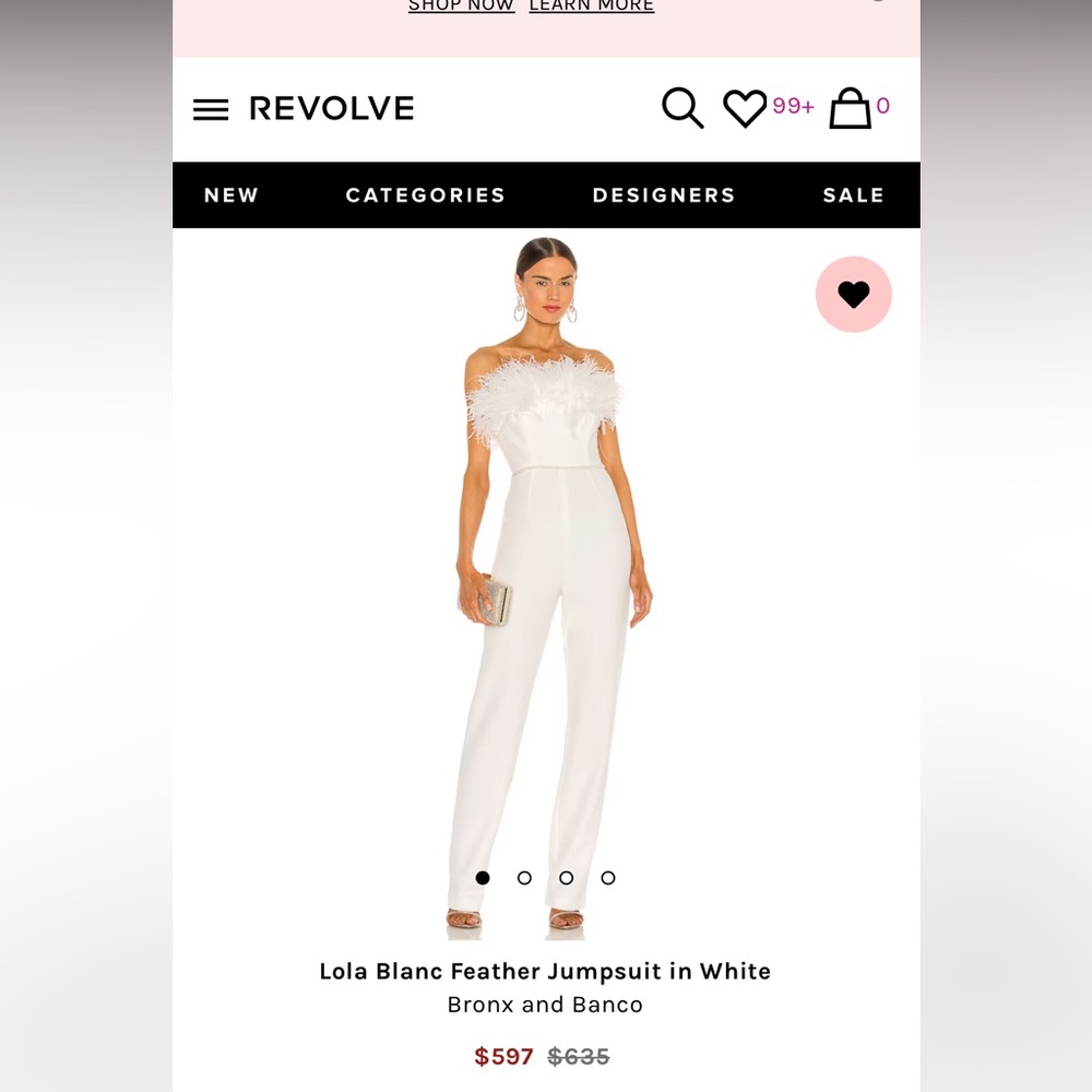 Bronx and Banco jumpsuit, never worn , with tags.  Perfect for bridal